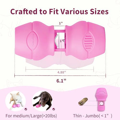 PetClan Chewise Bully Stick Holder, Improved Bully Sticks Holder, Ultimate Secure Heavy Duty, BPA-Free Safety Device to Prevent Choking, Fits Various Bully Sticks and Dog Sizes - color: Pink, size: Standard