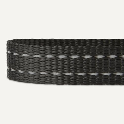 Amazon Basics Reflective Polyester Dog Collar, Adjustable Length 11.2"-16.9", 0.9" W, Quick-Release Buckle for Easy On/Off, Small, Black - size: s