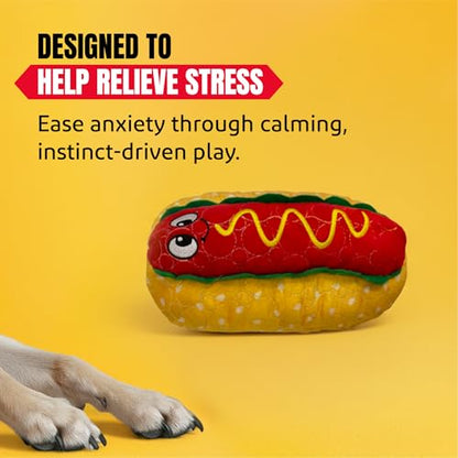 Bite Force - Durable & Strong Dog Toy Wieny Wiggle with Squeaker, Kevlar-Reinforced Seams for Aggressive chewers- red. - color: Regular - Wieny Wiggle
