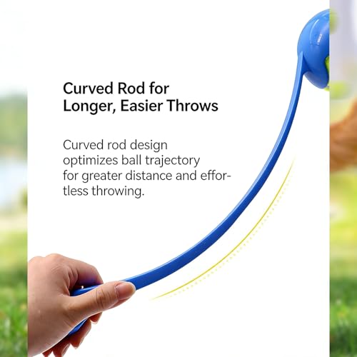 3 PCS Pets Dog Ball Launcher Set with Balls and Launcher, Ergonomic Tennis Ball Thrower for Dogs, Pet Supply