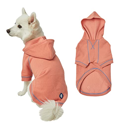 Blueberry Pet Hoodie – 12″ Soft Cotton‑Blend Winter Sweatshirt, Coral, Award‑Winning Small‑Dog Jersey - color: Dog Hoodie - Coral, size: 12 inch (Pack of 1)