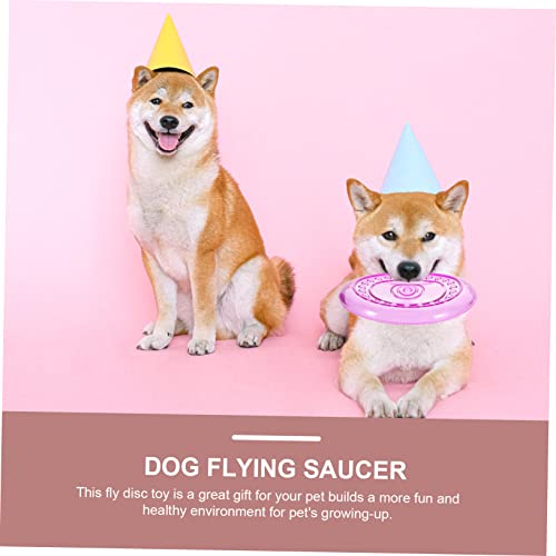 Didiseaon 2pcs Outdoor Dog Flying Disc Toy Soft Chewing Toy for Puppies and Dogs for Active Playtime and Training Lightweight and Safe for Outdoor Fun