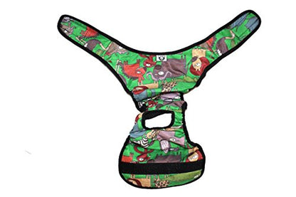 Dog Diaper Reusable Washable Female Girl for Medium & Large Big Dog Breeds Size L, XL, XXL DELIVERY 2-4 Days! (XX-Large: Waist 28" - 34", Green Safari) - color: Green Safari, size: XX-LARGE: Waist 28" - 34"