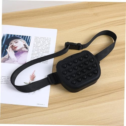 Abaodam Dog Treat Pouch Silicone Training Snack Bag Waist Belt for Outdoor Use Sealed Design Magnetic Closure Easy Pet Training and Walks