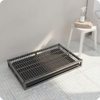Keeps Paws Pet that Stays Dry Facility Drawer-Style Dog Toilet Easy to Clean Slatted Dog Potty, Large 78cm 50cm - size: Large 78cm 50cm