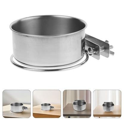 ERINGOGO Wall Mounted Dog Bowl Raised Pet Dish Set with Dual 14cm Screws, Hanging Elevated Food and Water Bowls for Dog Crates and Kennels, Puppy Feeding Station