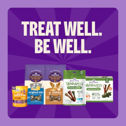 Wellness WHIMZEES Puppy Natural Dog Dental Treat, Chews, Freshens Breath, Medium/Large Size, 7.9 oz Bag, 14 Count - size: 7.4 ounce (Pack of 1)