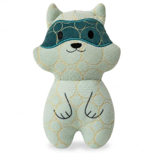 Bite Force - Durable & Strong Dog Toy Racoon with Squeaker, Kevlar-Reinforced Seams for Aggressive Chewers, Plush Pet Toy for Small Medium Large Dogs - color: Racoon