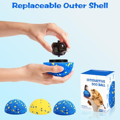 Replacement Shell for Smart Interactive Dog Ball – Durable E-TPU Outer Cover Blue - color: Blue Cover