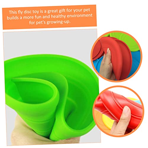 Mikikit 5Pcs Dog Chewing Discs Floating Interactive Pet for Flying Discs for Dogs Soft and Washable for Safe Fun