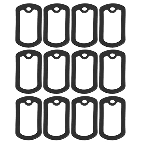 12pcs Dog Rubber tag Silencer Dog tag Cover id Silencer Silicone