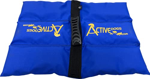 ActiveDogs Agility Saddlebag Sand Bag w/Weights 13# - Non-Constricting Saddlebags for Stabilizing Dog Agility Tunnel Equipment Indoor or Outdoor
