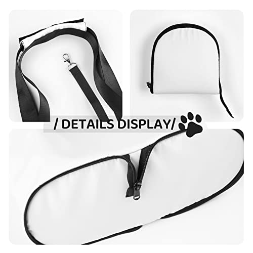 Dog Purse Carrier with Safety Hook - Foldable & Hands-Free Dog Cat Carrier Bag for Subway, Travel, Shopping up to 20lbs Cute Kitten Print - color: Cute Kitten Print