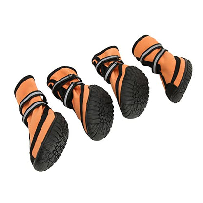 Dog Shoes Paw Protector, Breathable to Prevent Slipping WearResistant Reflective Soft Dog Shoes for Trail Running for Dogs Backpacking by (L)