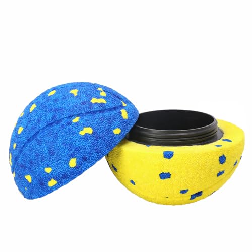 Replacement Shell for Smart Interactive Dog Ball – Durable E-TPU Outer Cover Blue+Yellow - color: Blue+Yellow Cover