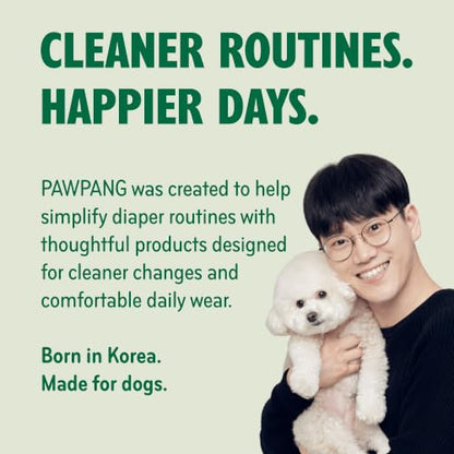 PAWPANG Dog Diaper Liners, Booster Pads for Male & Female Dogs, 55ct, XL | Helps Reduce Laundry - color: Standard Pack, size: X-Large (55 Pads)
