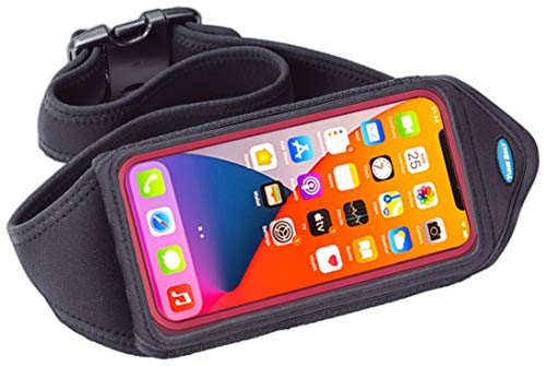 Tune Belt IP6 Running Belt for Men & Women, Universal Phone Waist Pack for Large Smartphones & Cases – Compatible with iPhone 16/15/14/13 Pro Max, Plus, Galaxy Ultra, Touchscreen Window, Extra Pocket