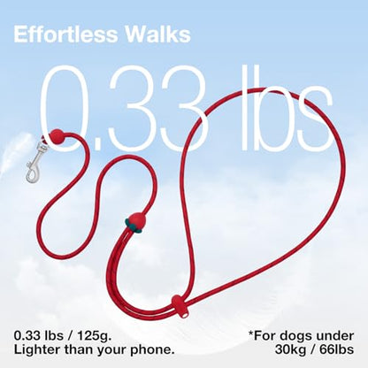 VETRESKA Crossbody Hands Free Dog Leash, 5FT Adjustable Rope Leash for Small Medium Dogs, Waist Multifunctional Leashes for Walking, No Pull Dog Leashes with Bag Dispenser, 2 in1 Walk Set (Strawberry) - color: Strawberry Red