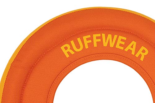 Ruffwear, Hydro Plane Dog Flying Disc, Soft Buoyant Foam Floating Fetch Toy, Lightweight Interactive Water & Snow Toy, Gentle on Teeth, Durable Year-Round Outdoor Play, Biolumin Blue, 9", Medium