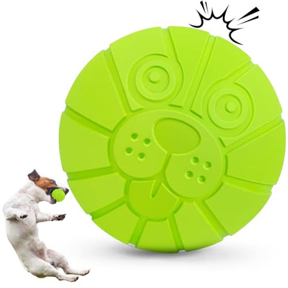 Indestructible Squeaky Dog Balls for Aggressive Chewers, Interactive Dog Toys to Keep Them Busy, Dog Chew Toys for Aggressive Chewers, Rubber Squeaky Balls for Dogs to Relieves Anxiety - color: Green
