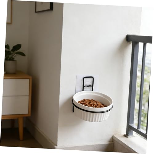 NUOBESTY Wall-Mounted Pet Feeder Holder Feeding Shelf for Cats and Dogs Smooth Edges Easy Installation Convenient Pet Supply Accessory