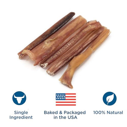 Best Bully Sticks 4 Inch Bully Sticks for Dogs - 8 oz (Pack of 1) - Natural Grass-Fed Dog Treats Small Breed, Grain and Rawhide-Free, Perfect for Small or Young Canines