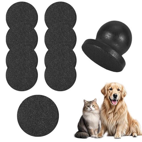 Dog Nail File Board, 10-Piece Pet Grooming Kit with Multiple Grit Options, Ergonomic Design for Precise Nail Trimming, Dog Nail Scratch Board with Replaceable Sandpapers for Regular Pet Care