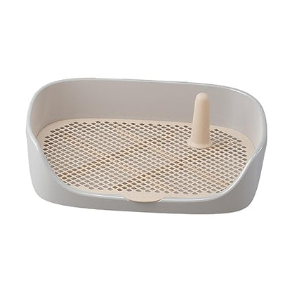 Dog Toilet Training Potty Tray, Pet Pan Bedpan Training Pads Holder Training Pad Toilet Potty Trainer for Small Animals, Home, Puppy, Gray 48x37x13cm - color: Gray 48x37x13cm