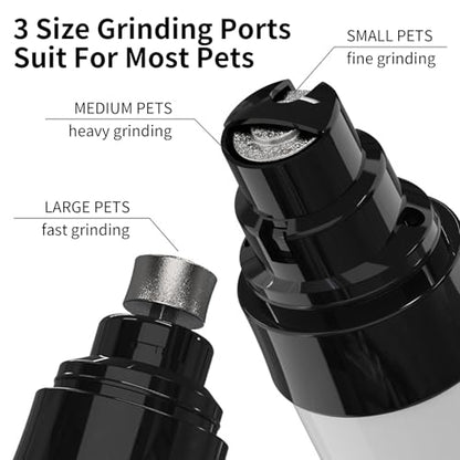 Silent Groom pro for Dogs,Silent Groom pro Nail Grinder,Dog Nail Grinder Quiet,Dog Nail Trimmers,Rechargeable USB Charging Pet Nail Grinder Smoothing Tool for Dogs and Cats