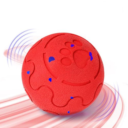 Interactive Dog Ball Toy, Smart Dog Toy for Medium and Large Dogs, Automatic Moving Rotating & Bouncing Ball, Durable E-TPU Material, IP54 Waterproof, Motion-Activated Dog Toy for Active Dogs - color: Red