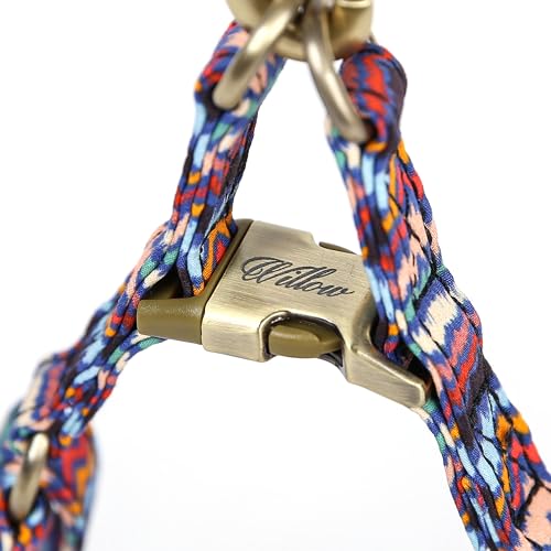 Angie and Allie Organic Cotton Personalized Step in Dog Harness,Custom Dog Halter Vests,Adjustable No Pull Canine Halter Harness for Small Medium Large Dogs - color: Stripes ethnic, size: XS