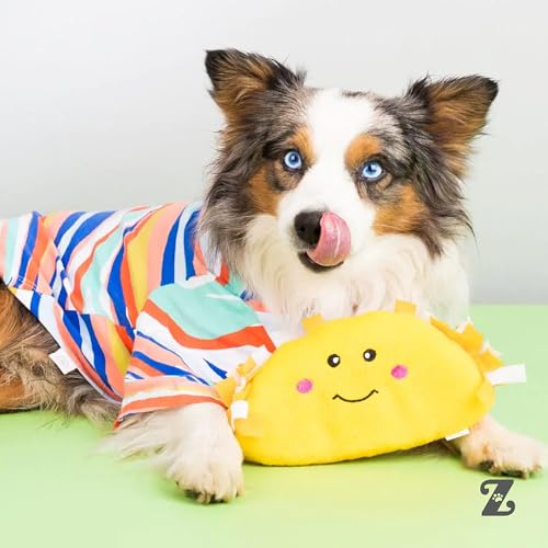 ZippyPaws NomNomz - Dog Squeaky Toys to Keep Them Busy, Funny Food Plush for Small & Medium Dogs, Cute Stuffed Puppy Toy, Pet Products, Gift for Dogs of All Breeds, Soft and Cuddly - Taco - color: Taco