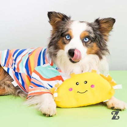 ZippyPaws NomNomz - Dog Squeaky Toys to Keep Them Busy, Funny Food Plush for Small & Medium Dogs, Cute Stuffed Puppy Toy, Pet Products, Gift for Dogs of All Breeds, Soft and Cuddly - Taco - color: Taco