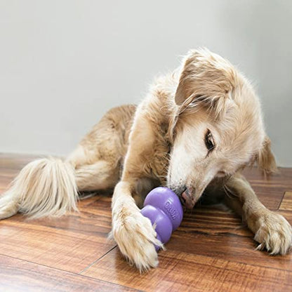 KONG Senior - Dog Toy with Gentle, Natural Rubber - Durable Dog Toy for Older Dogs - Use Treats with Stuffable Chew Toy - Treat Toy for Chewing & Fetching - for Medium Dogs - size: Medium (Pack of 1)