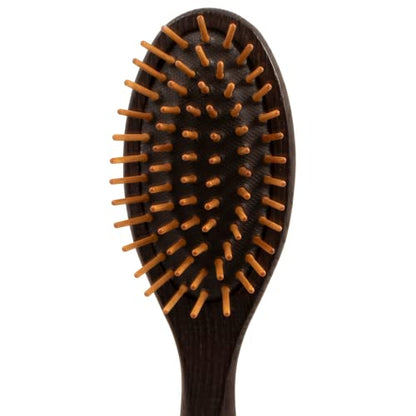 Chris Christensen Dog Brush, 20 mm Oval, Wood Pin Series, Groom Like a Professional, Real Wood Pins, 100% Static-Free, Redistribute Natural Oils into Coat, Reduces Painful Pulling, Small - size: Small