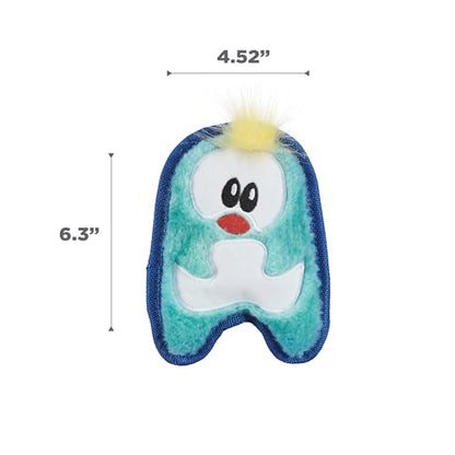 Outward Hound Durablez Minis – Squeaky Plush Dog Toy, No Stuffing for Less Mess, Interactive & Tough, Jumbo Squeaker, Puppies & Small Dogs, Penguin, 6.3" - color: Blue Penguin, size: X-Small (Pack of 1)