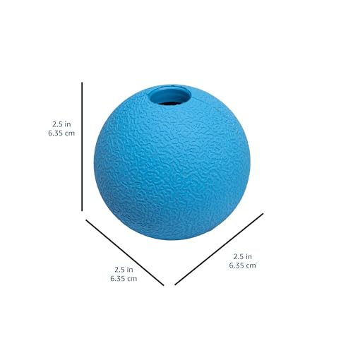 Amazon Basics Interactive Bouncy Supreme Durable Natural Rubber Dog Toy Balls, Easy to Clean, 2.5 inch, Blue, Orange, Pack of 3 - size: 2.5 inch, style: Supreme Balls (Pack of 3)