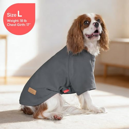 KYEESE 2Pack Dog Sweater, Soft Pet Sweatshirt Stretchy Pullover Dog Sweater for Small Dogs Boy Girl, Lightweight Fleece Pet Shirt Clothes with Sleeves, S - color: 05# 2Pack Grey, size: Small (4-8lbs)