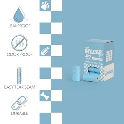 13 in. x 9 in. Extra Thick Leak Proof Unscented Dog Poop Bags, Blue (540 Count, 36-Rolls) - size: 540 Count (Pack of 1)