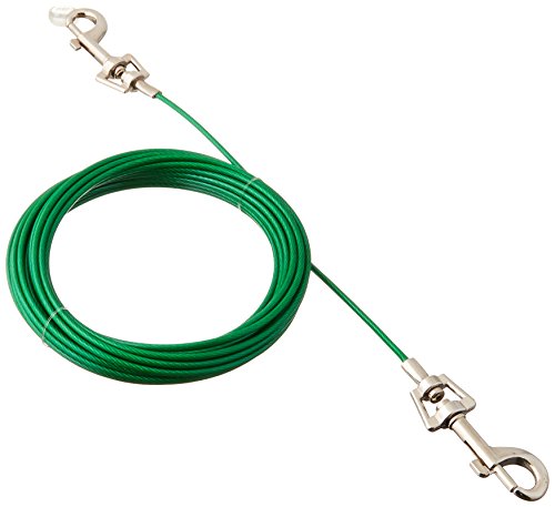 Boss Pet Products Q2220-000-99 Puppy Tie Out Cable 20' - size: X-Small