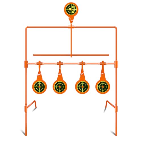 Highwild Resetting Target, Rated for .22 Rimfire - Large Size and 2.5 Inch Shooting Targets | Pop-Up Steel Prairie Dog - color: A- .22 Auto Resetting Target
