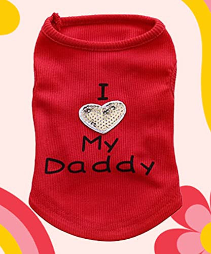 6 Packs of Extra Small Puppy Shirts for Small Dogs - Female Dog Clothes, Small, Pack of 6 - color: Lovely, size: Small (3.3-5.5lb)