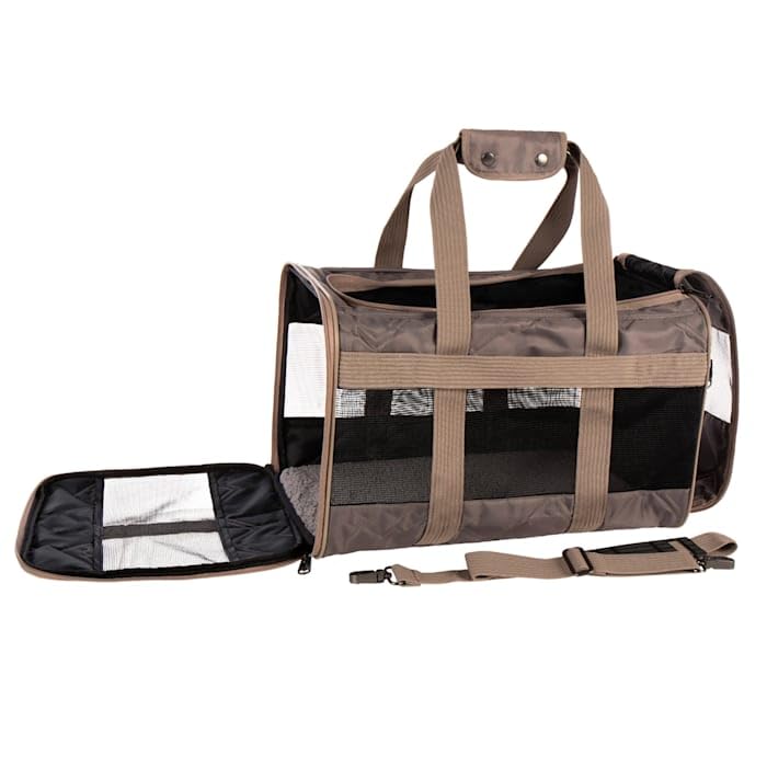 Sherpa, Deluxe Fungi Airline Approved Soft Sided Dog and Cat Carrier 19 Inch L X 11.8 Inch W X 11.5 Inch H