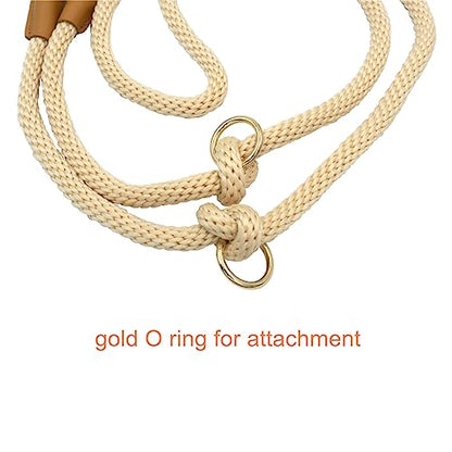 7FT Hands Free Dog Leash, Waist Dog Leash for Walking Running - color: Beige