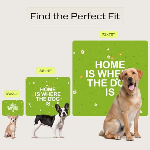 PetSpy Washable Pee Pads for Dogs - Waterproof Reusable Puppy Pads No-Slip Surface - Stylish Dog Potty Training Pads Protect Against Leakage (Grass, 1 Pack - 72" x 72") - color: Grass, size: 72 x 72 Inch (Pack of 1)