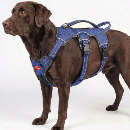 Tuff Pupper Escape Proof No Escape Dog Harness | 5 Point Adjustable Fit Harness for Dogs | Padded Dog Harnesses | Handle Dog Lift Harnesses - color: Midnight Blue, size: X-Large: 32-40 Inch Chest