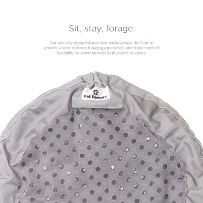 Pet Parents Forager Bowls, Slow Feeder Dog Bowls with SoftSnout & Non-Slip Backing Technology, Dog Feeder Mat & Snuffle Mat for Large Dogs and Small Dogs (Forest Modern Grey)
