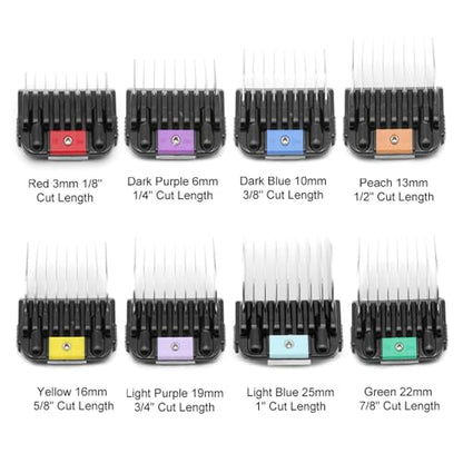 Professional Animal Stainless Steel Comb Set for A5-style Detachable Blade Clippers, Snap-On Size #10/15/30 for Pets, Dogs, Cats, and Horses (Not Compatible with 5-in-1 Blades)