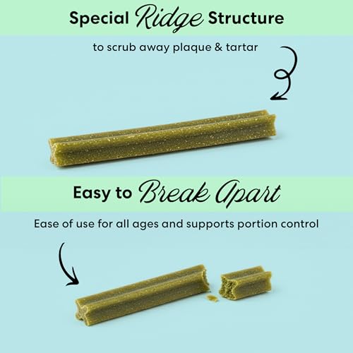 The Pets Table Dental Chews for Dogs 28 Sticks (20 oz), Chicken, Mint & Parsley | Dental Treats/Teeth Cleaning Chews | Removes Plaque and Tarter | Dental Sticks for Bad Breath Treatment | Dental Bones - size: 1.25 Pound (Pack of 1)