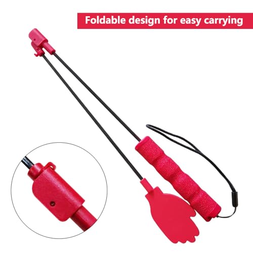 LogFaadCoi Collapsible Portable Dog Training Stick,Silicone Durable Dog Training Whip with Anti-Slip Handle,Outdoor and Indoor Training Dog Tools,Puppy Training Whip Exercise Accessory